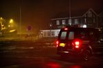 Stormen Gorm ramte Vestkysten søndag aften og oversvømmede havnen i Hvide Sande. 