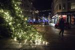 Væltet juletræ i Aarhus 