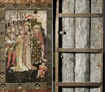 Skjult. Inde bag en krydsfinerplade gemte sig et gammelt maleri af Judas. 