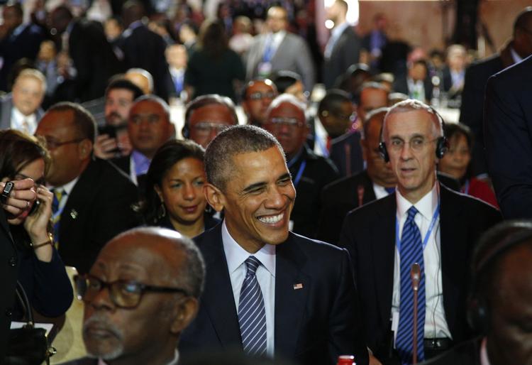 Cop21. Den amerikanske præsident Barack Obama ankommer til klimatopmøde i Paris. 