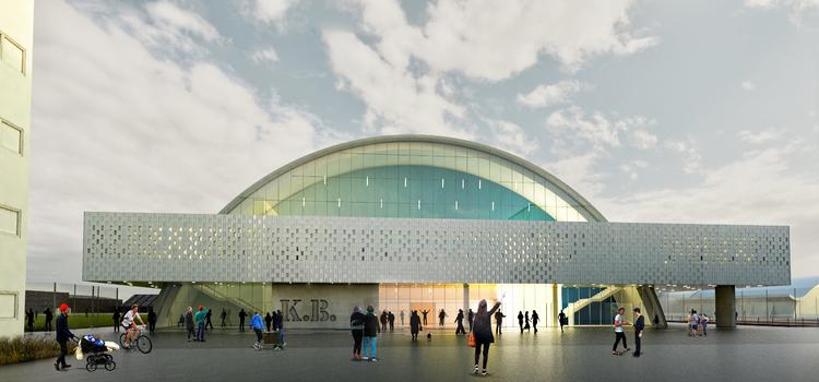 Fremtidsplaner. Hvis tegningerne godkendes i lokalplanen, kan Den Ny KB Hal komme til at se ud som i denne illustration. 