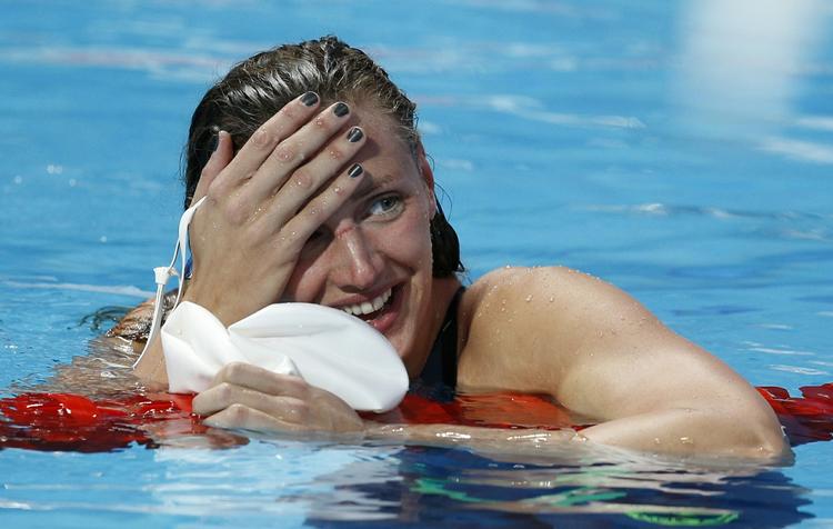 VERDENSREKORD. Fem travle dage i Israel blev indledt med en verdensrekord i 400 meter medley af Katinka Hosszu. 