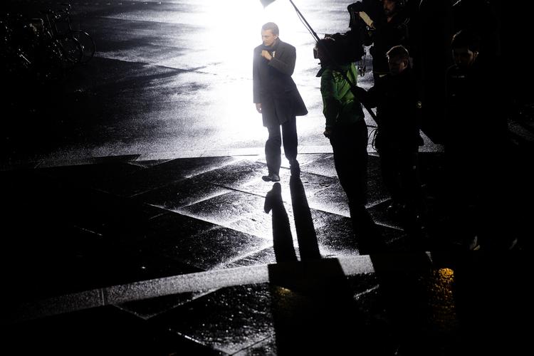 profil. Morten Messerschmidt (DF) ankommer til Christiansborg på valgaftenen. 