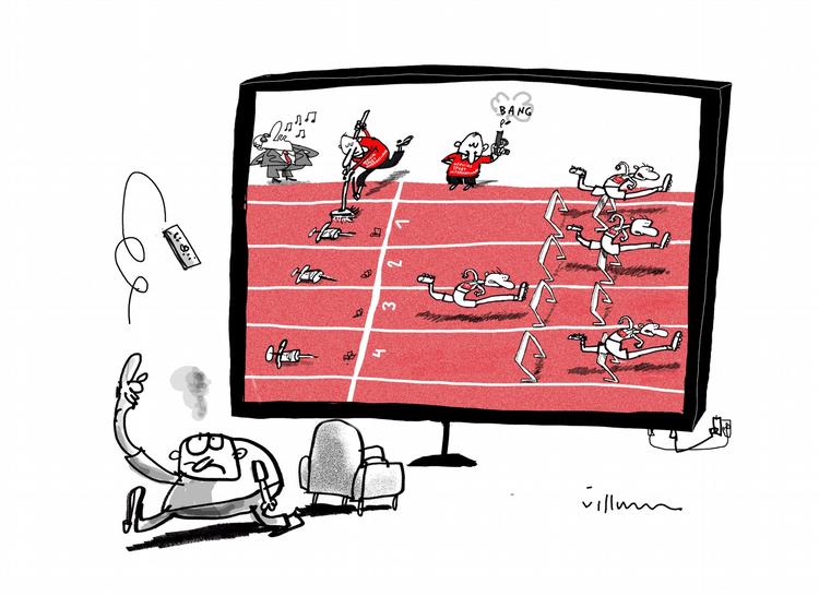 Tegning. Jørn Villumsen 