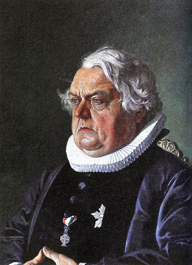 MAGTFULD. Ditlev Gothard Monrad, født 24. november 1811, skrev i store træk Grundloven, som blev vedtaget under krigen i 1849 og var som regeringsleder under krigen i 1884 ansvarlig for de vigtigste beslutninger. Niels Wivels maleri fra 1874 af den aldrende Monrad hænger stadig i Monrads bispegård i Nykøbing Falster, hvor han døde 28.marts 1887. 