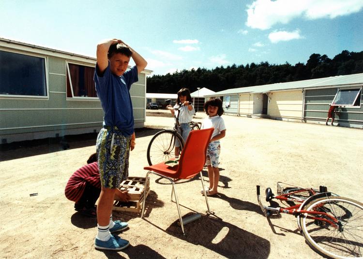 Sådan boede de bosniske flygtninge i midten af 1990'erne. Foto: Viggo Landau 
