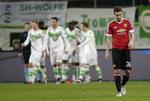 Ude. Manchester United er ude af Champions League efter et 3-2 nederlag til Wolfsburg. 