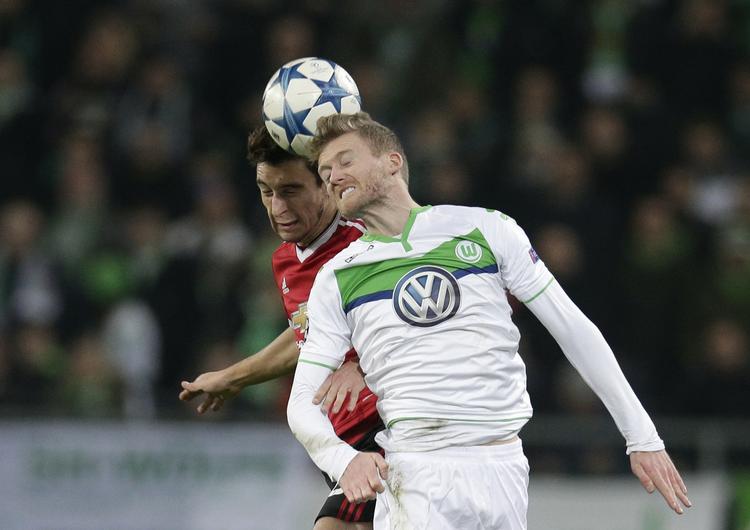 Videre. Andreas Schürle gjorde sit for, at Wolfsburg er sikret videre deltagelse i Champions League. 
