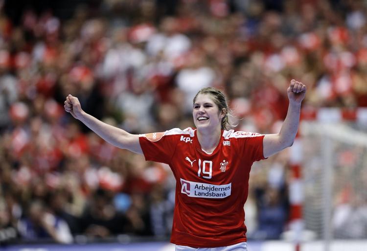 Toppræstation. Line Jørgensen var både dansk topscorer og kampens bedste danske spiller. 