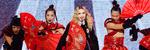 Omrejsende. I forbindelse med sin Rebel Heart Tour lagde Madonna i går vejen forbi Paris med sit spektakulære show. Dette billede stammer fra en koncert i oktober i Minnesota. 