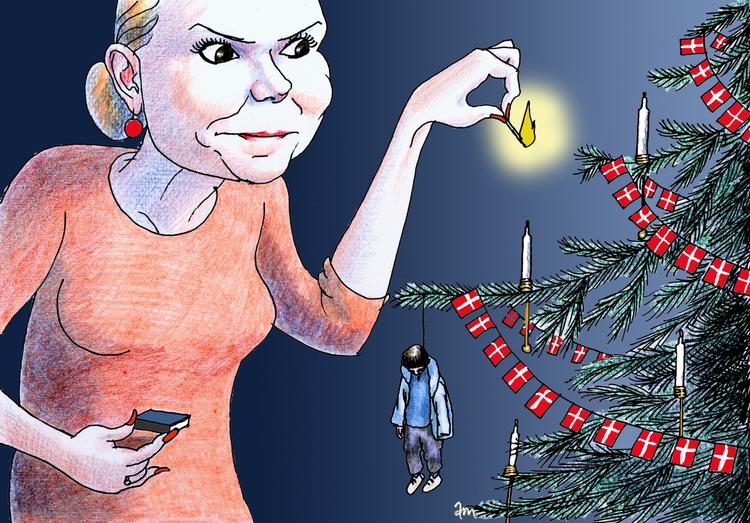 HARMEVÆKKER. Politiken er kommet i vælten på de sociale medier på grund af en satiretegning bragt i dagens avis. 