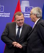 Nej-forhandling.  Lars Løkke Rasmussen , da han i dag  var til møde kommisionsformand Jean-Claude Juncker. 