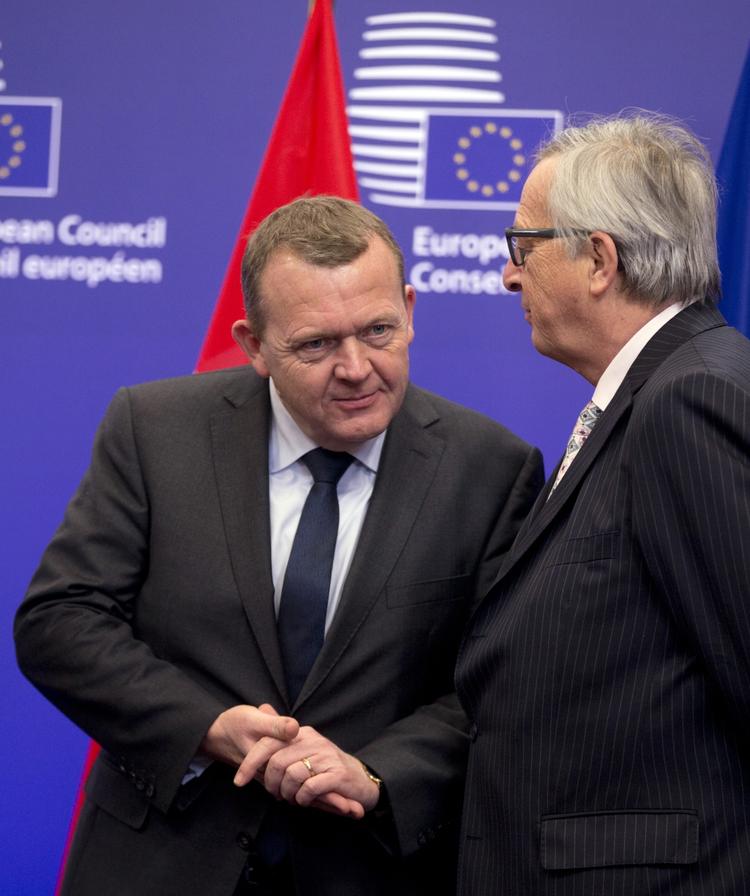 Nej-forhandling.  Lars Løkke Rasmussen , da han i dag  var til møde kommisionsformand Jean-Claude Juncker. 