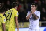 1-0. Real Madrids James Rodriguez (th) ærgrer sig over en brændt chance i nederlaget til Villarreal. 