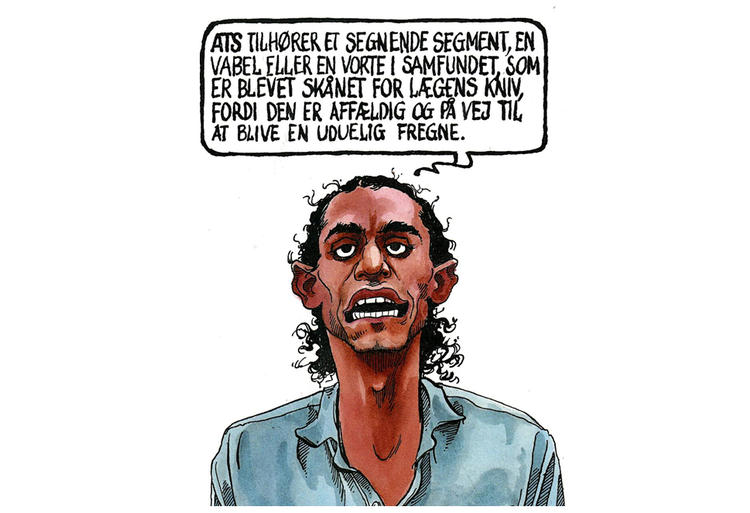 Tegning: Roald Als. Udsnit af 'Året der gak - ATS 2015'. 
