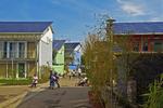 BÆREDYGTIG. Bydelen Vauban i den tyske by Freiburg er ikke alene bilfri, men satser også på bæredygtighed. 