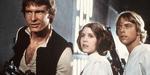 Dengang. Han Solo, prinsesse Leia og Luke Skywalker tilbage fra den første Star War 'Et nyt håb' fra 1977. 