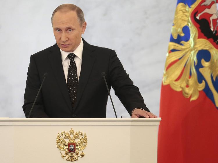 1.392 journalister er anmeldt til Putins årlige pressemøde i Kreml i dag. Arkivfoto. 