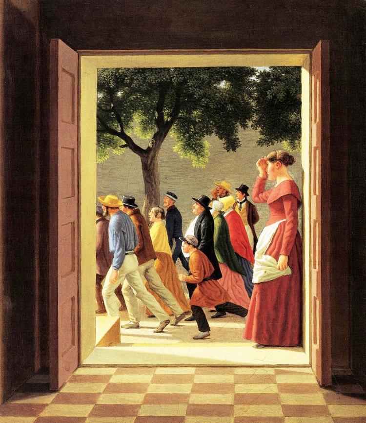Skjult. Maleriet af C.W. Eckersberg befinder sig i en bankboks i Danmark. 