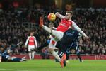 Boldtæmmer. Arsenal's Aaron Ramsey i aktion. 