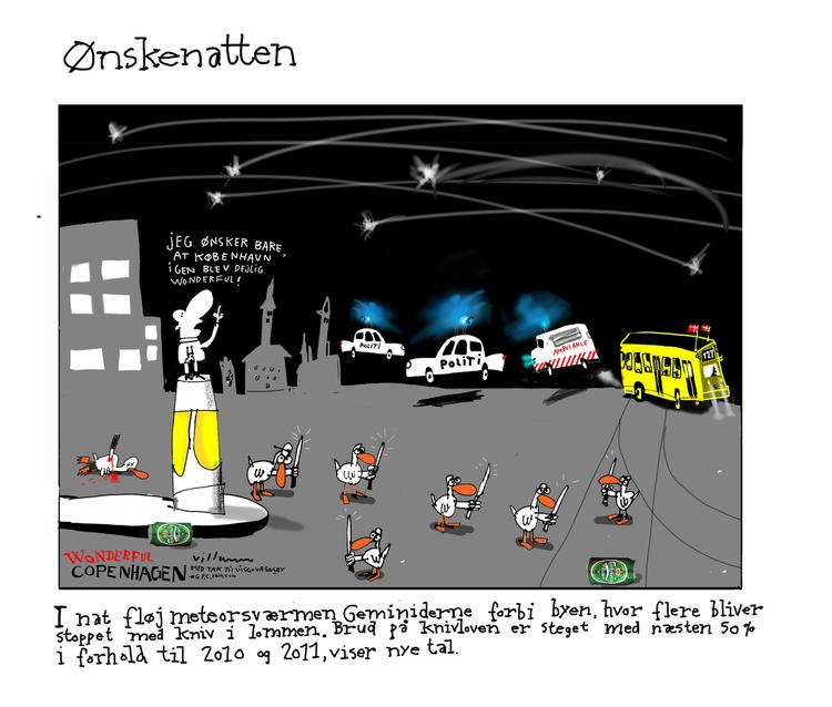 Tegning. Jørn Villumsen 