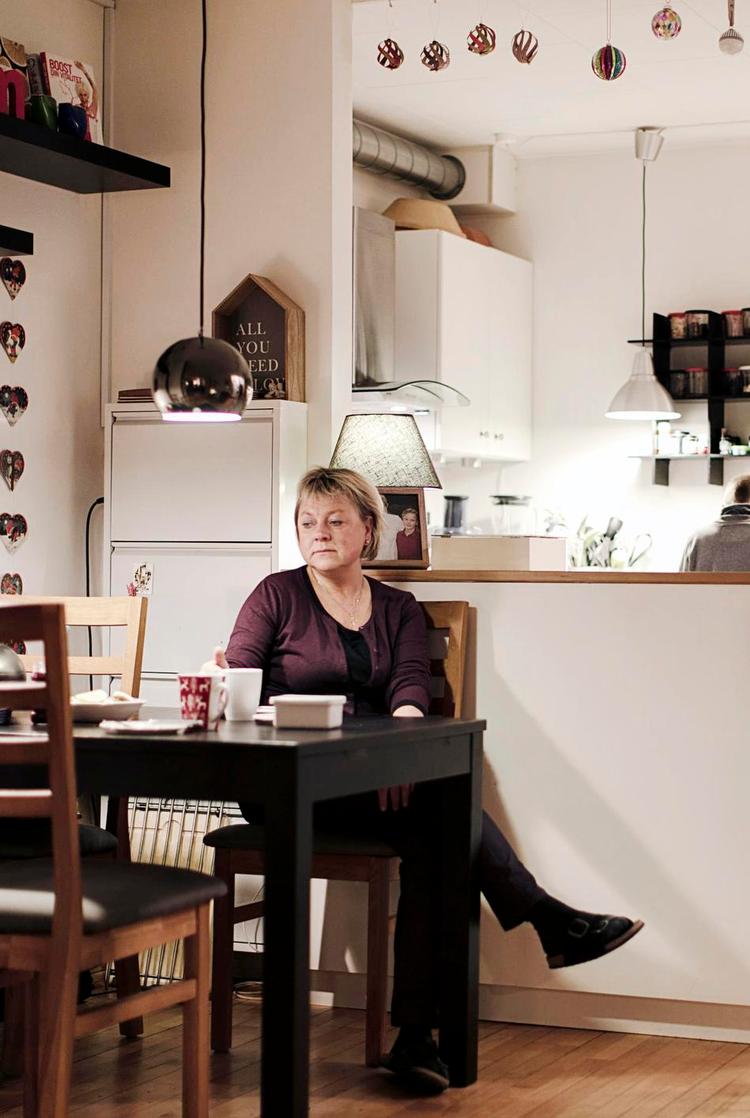 Hjem. Anne Erichsen har boet i rækkehuset i fem år. Hun har som sit højeste mål at få sine børn hjem igen. 