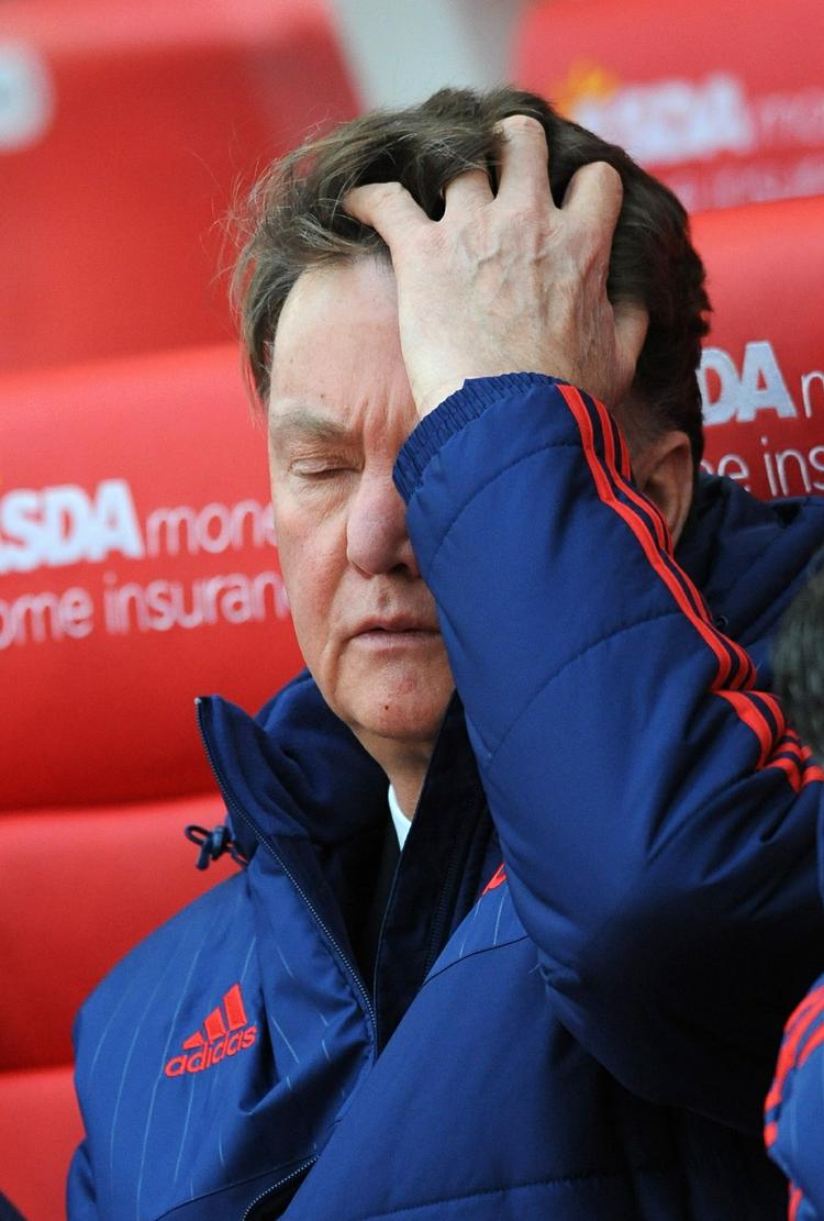 Ramt. Louis van Gaal og Manchester United tabte igen, igen. 