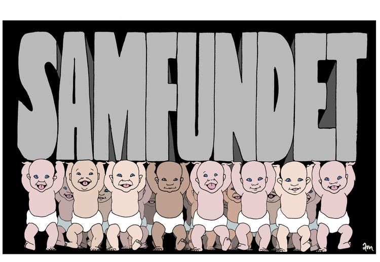 Tegning. Anne-Marie Steen Petersen 