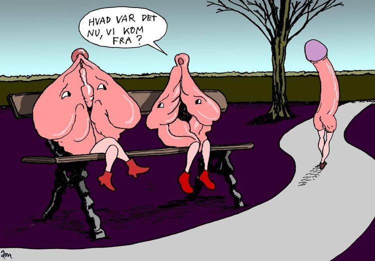 Tegning: Anne-Marie Steen Petersen. 