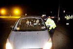 Stop. Dansk grænsekontrol på motorvej E45 i Sønderjylland. 