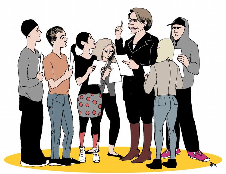 Tegning. Anne-Marie Steen Petersen 