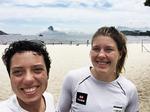 SELFIE. Ida Marie Baad Nielsen (til venstre) og Marie Thusgaard Olsen fandt sig godt tilrette under VM i Brasilien og håber at vende tilbage til sommer. 