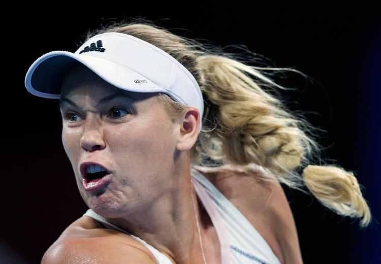 Der er ingen finale til Caroline Wosniacki, som tabte seminifinalen til amerikaneren Sloane Stephens. Arkivfoto. 