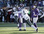 Nerver? Blair Walsh (nr. 3) kunne have sikret Minnesota en plads i næste runde af slutspillet. 