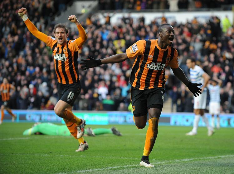 Retur. N'Doye (th) scorede fem gange i foråret 2015, da han spillede for Hull, som endte med at rykke ned. 