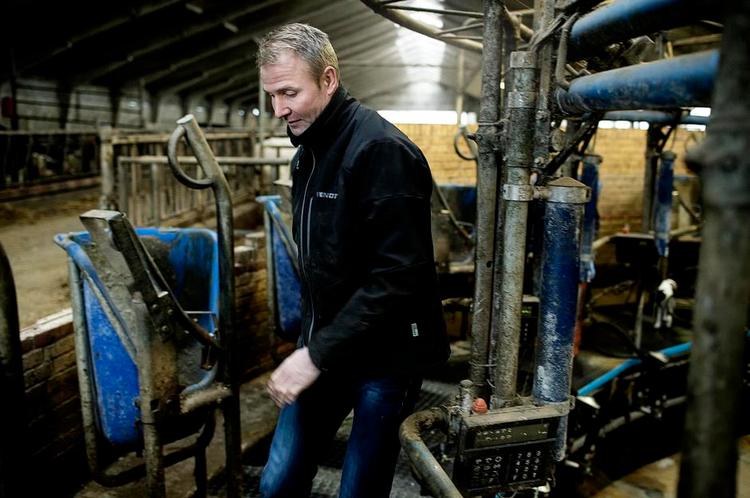 Omlægning. Den lave pris på almindelig mælk har fået Henrik Søgaard til at skifte til økologisk mælk. Det giver flere penge i kassen. 