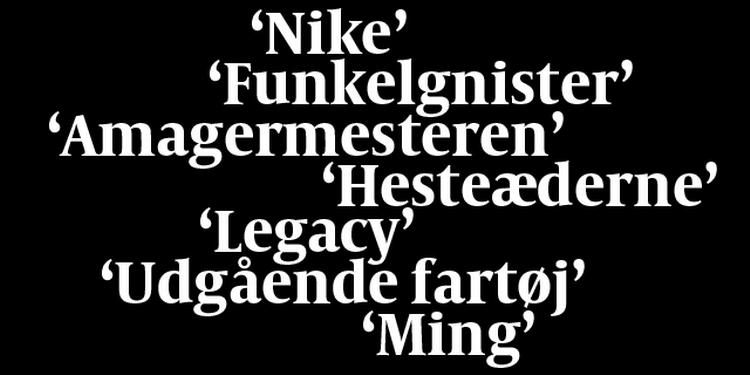 Ord. Ord, ord, ord, ord. 