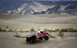 Komfortabelt. Stephane Peterhansel har omkring en time ned til nærmeste forfølger med tre dages kørsel tilbage ved Dakar Rally. 