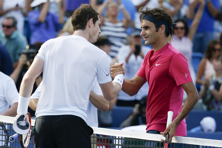 Udfordrere.  Murray (tv( og Federer er henholdsvis nr. 2 og 3 på ranglisten. 