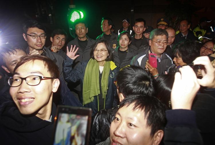 Jubel. Taiwan har valgt ny præsident, Tsai Ing-wen, der repræsenterer oppositionspartiet DPP, De Progressive Demokrater 