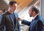 Ærkefjender. Damian Lewis og Paul Giamatti har hovedrollerne som henholdsvis finansmanden Bobby Axelrod og anklageren Chuck Rhoades. 