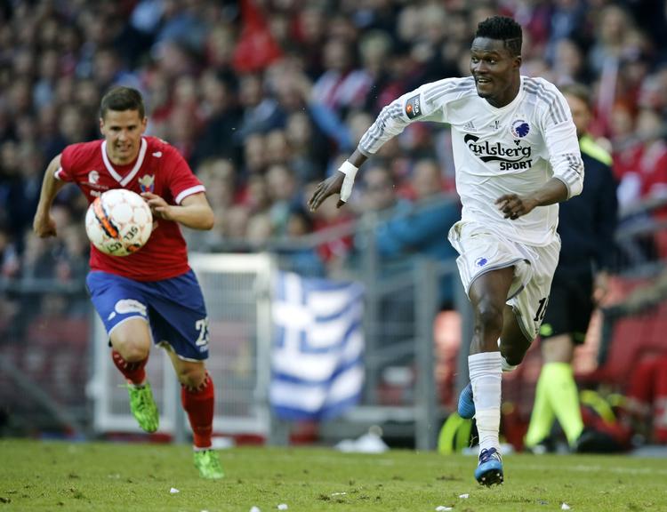 Afvist. Visumproblemer betyder, at FC Københavns ghanesiske forsvarsprofil, Daniel Amartey, må blive hjemme. 