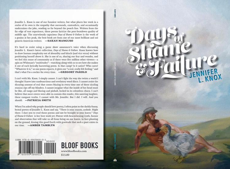 coverboy. Dyr, myter og medier mødes i Jennifer L. Knox' vilde digte. Maleriet herover er fra digtsamlingens omslag. Illustration: Charles Browning 