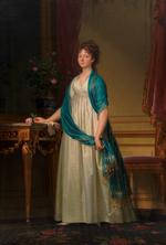 KJOLEMYSTERIE. Kronprinsesse  Marie Sophie Frederikkes kjole blev - ganske usædvanligt - malet om i ca. 1800. 