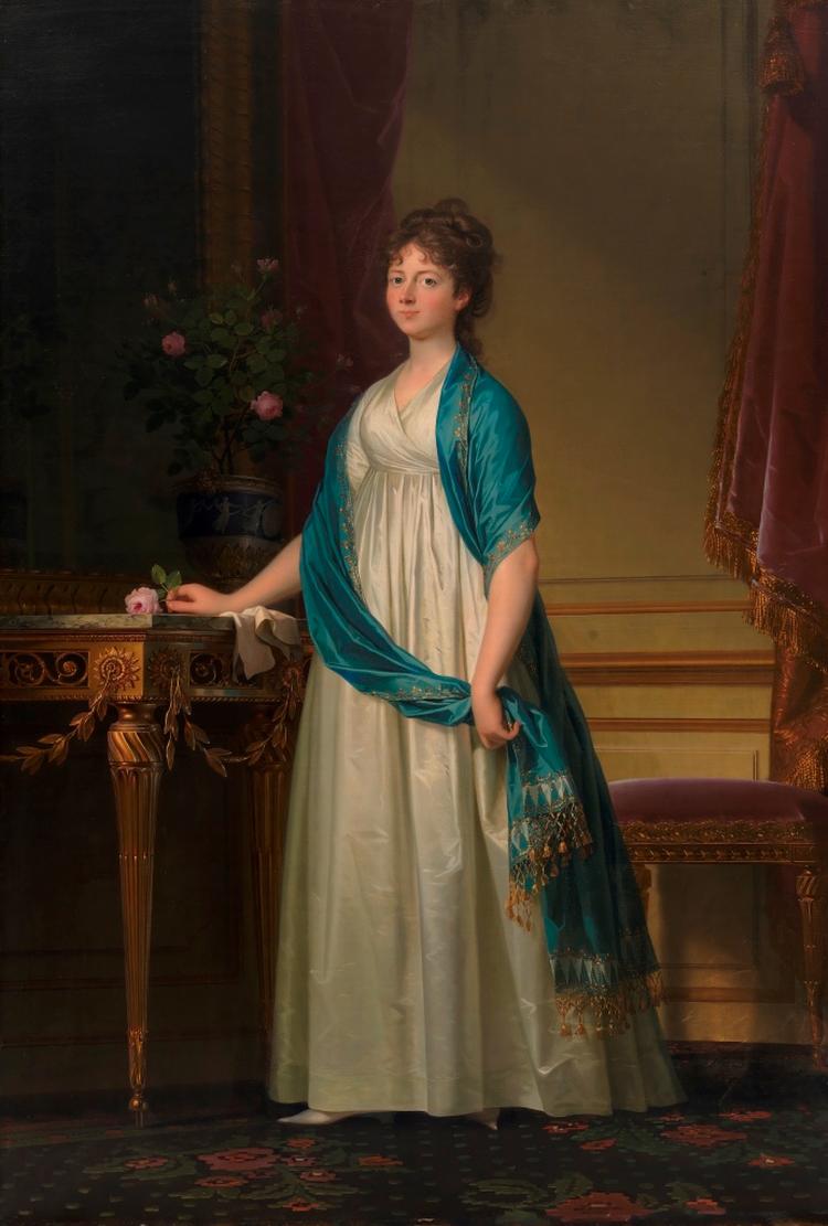KJOLEMYSTERIE. Kronprinsesse  Marie Sophie Frederikkes kjole blev - ganske usædvanligt - malet om i ca. 1800. 