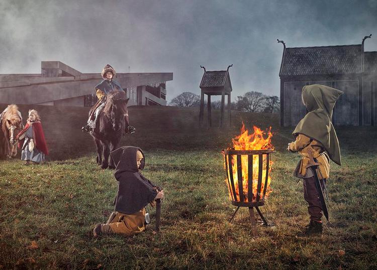 Orm. Kulturby 2017 har høje forventninger til vikingeforestillingen 'Røde Orm', som skal opføres under åben himmel på og ved Moesgaard museum. 