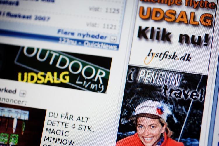 Reklamer. Der er en stigende modvilje mod reklamer og annoncer på nettet. Akrivfoto: Thomas Borberg 