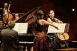 Særlig. Trio con Brio med søstrene Hong på violin og cello og Jens Elvekjær ved flyglet ved torsdagens uropførelse. 