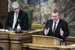 Kritik. Mogens Lykketoft kaldte statsminister Lars Løkke Rasmussen for »en lille svindler« i en tale til sin egen 70-års fødselsdag tidligere på året. Billedet her fra Folketingets åbningsdebat i 2014, hvor Lykketoft stadig var formand for Folketinget. 