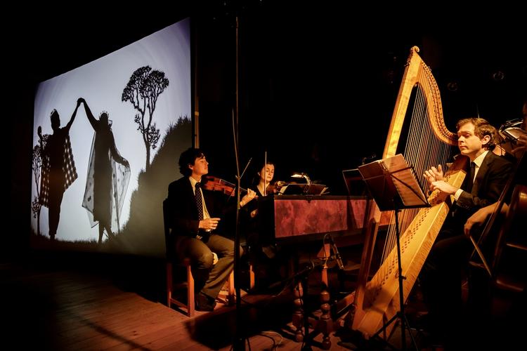 Musik. Der er blandt andet koncert i KoncertKirken på Blågårds Plads på programmet. På billedet er det opførelsen af operaen 'Perseus og Andromeda' i gang i kirken. 